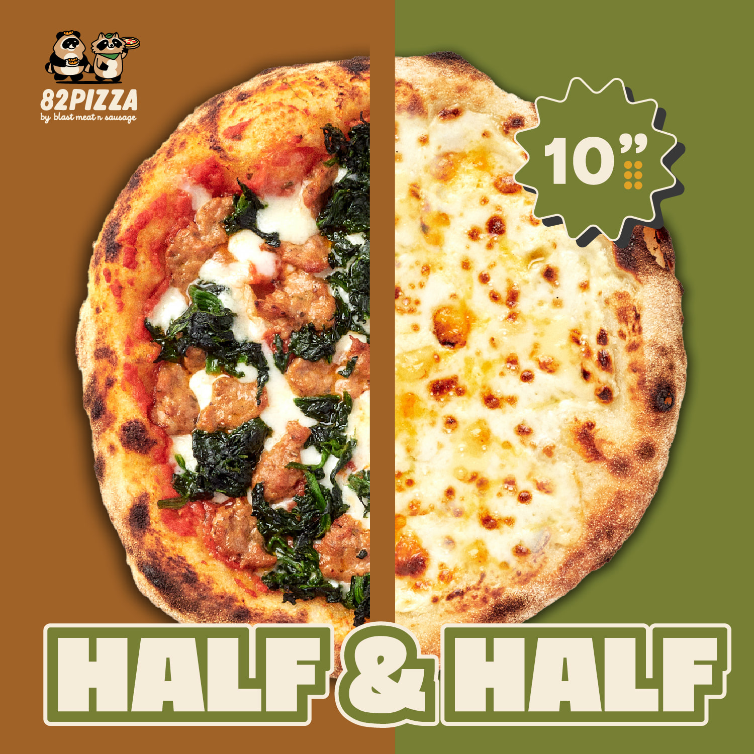 Half Half Pizza 10″